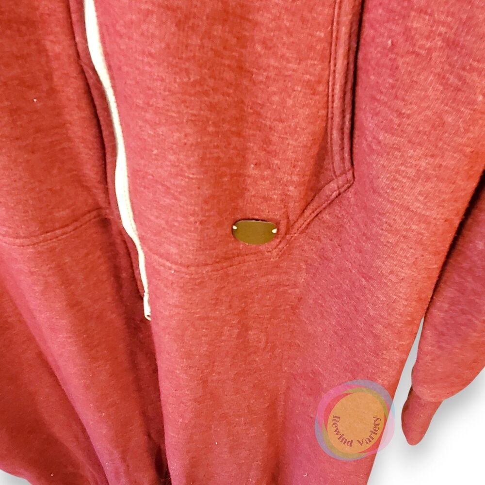 Tokyo Tigers Camerton Hooded Union Suit Mens M Claret Red Zip Jumpsuit One-Piece - Picture 6 of 16